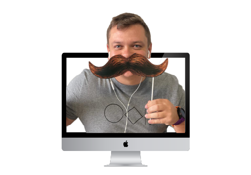 Home 24 tech-based team building On-screen host coming out of the screen