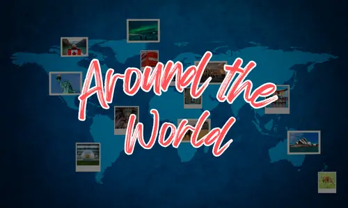 virtual-around-the-world team-building activity